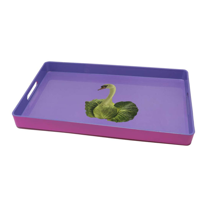 Mykonos - Plateau Rectangulaire Cygne - PVC