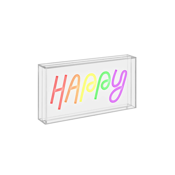 Tokyo - Enseigne Néon Avec Cadre HAPPY