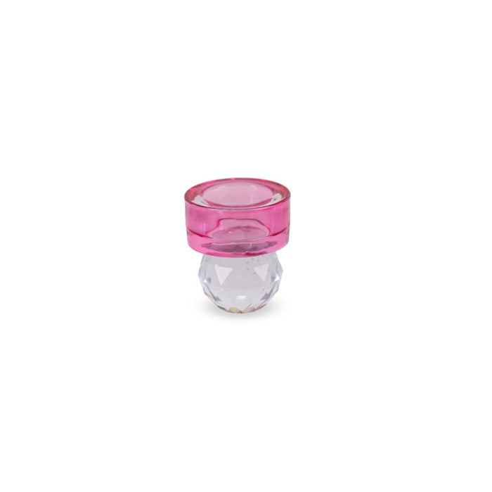 Anversa - Porte-bougie Effet Diamant - Verre Borosilicate