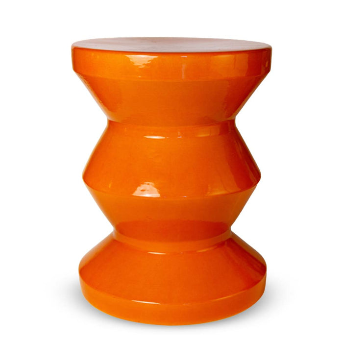 Samarcanda - Tabouret - Orange - Céramique