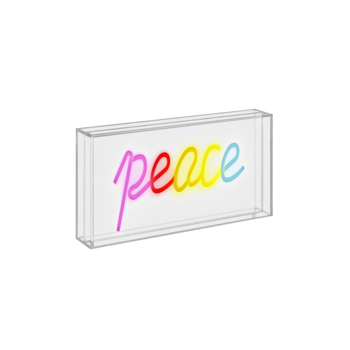 Tokyo - Enseigne Néon Avec Cadre PEACE
