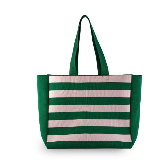 Guatape - Sac Fourre-tout Tricoté Rayures Horizontales - Textile