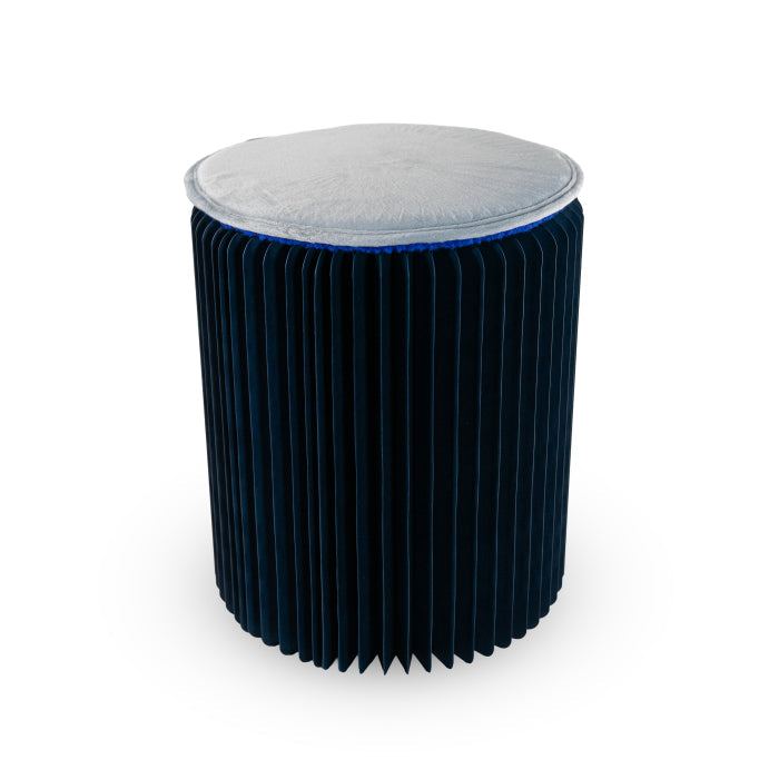 Amsterdam - Tabouret Pliant Avec Assise Souple - Bleu