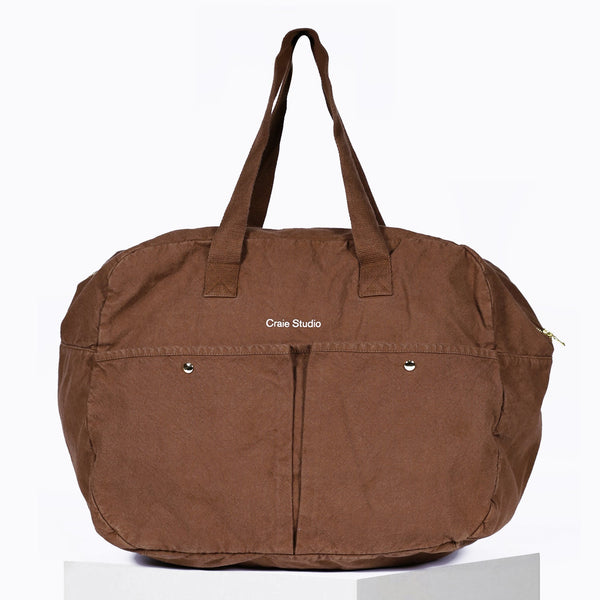 Sac De Voyage Coton Chocolat
