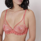 Soutien-Gorge Décolleté Plongeant Wish - Corail - Lingerie - Simone Pérèle - The Bradery