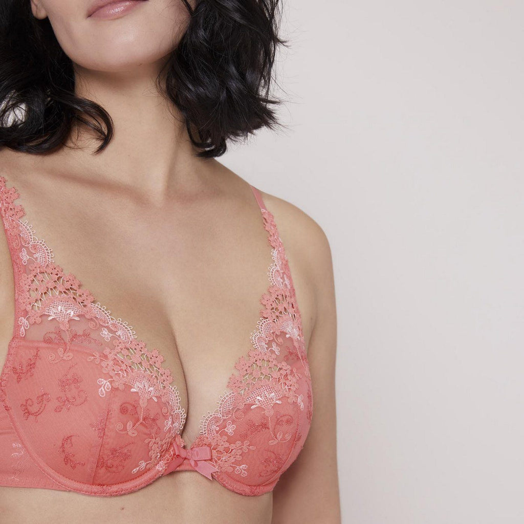 Soutien-Gorge Push-Up Wish - Corail - Lingerie - Simone Pérèle - The Bradery