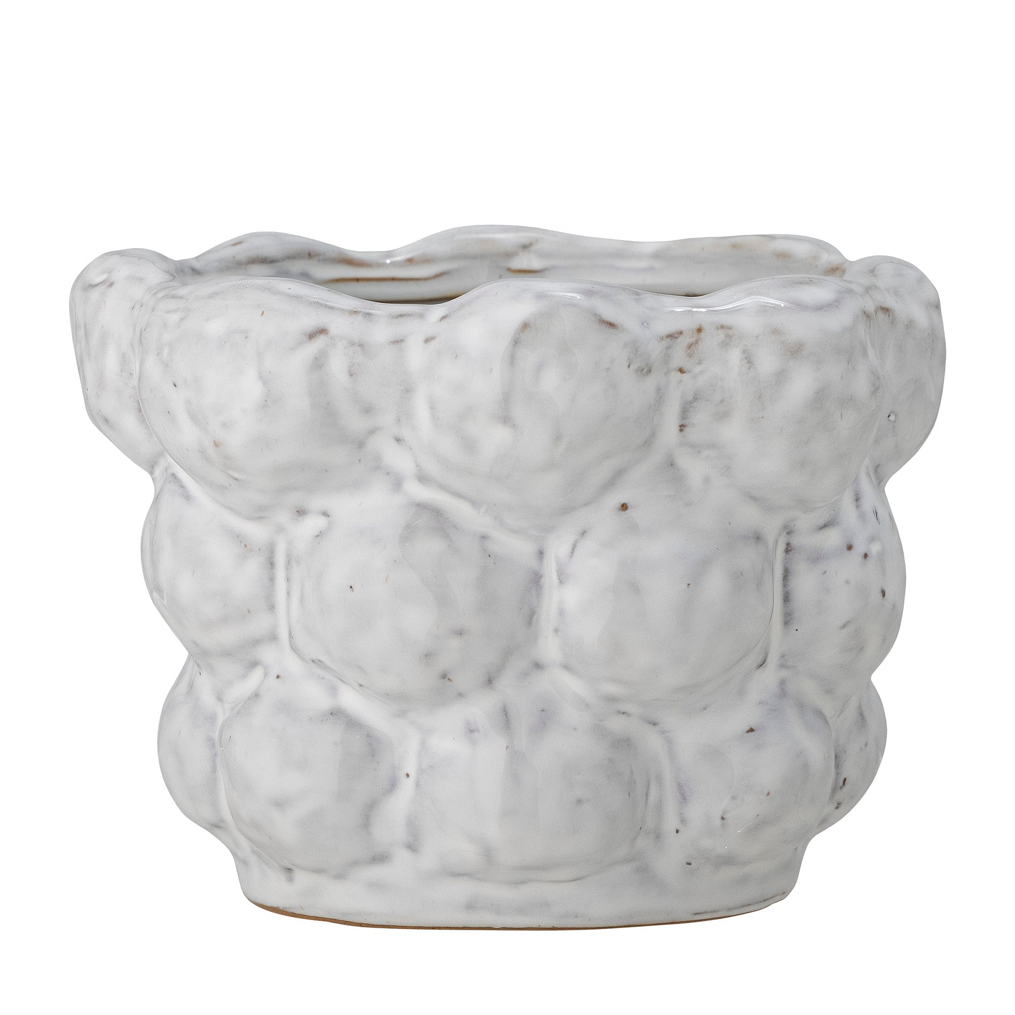 Dieter - Cache-Pot - Blanc - Grès