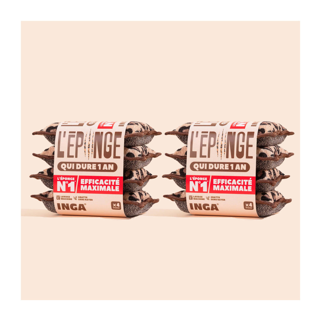 New - Éponges Lavables 4 Léopard