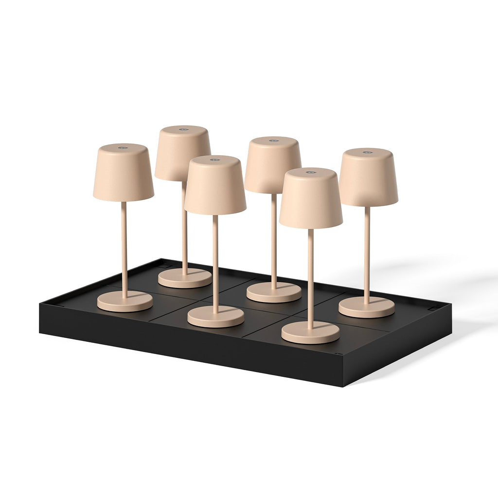 Kelly Mini - Lampe De Table Sans Fil - Acier - Beige