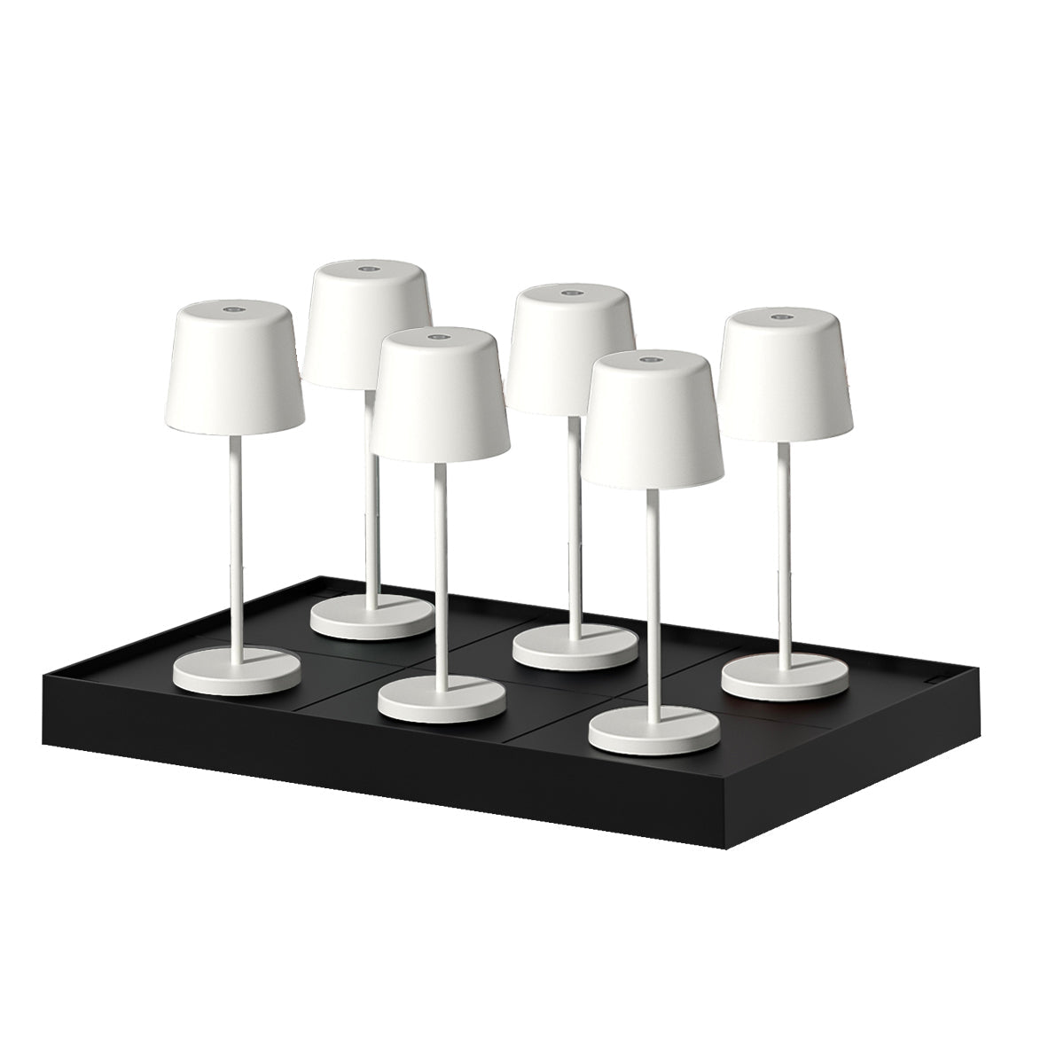 Kelly Mini - Lampe De Table Sans Fil - Acier - Blanc