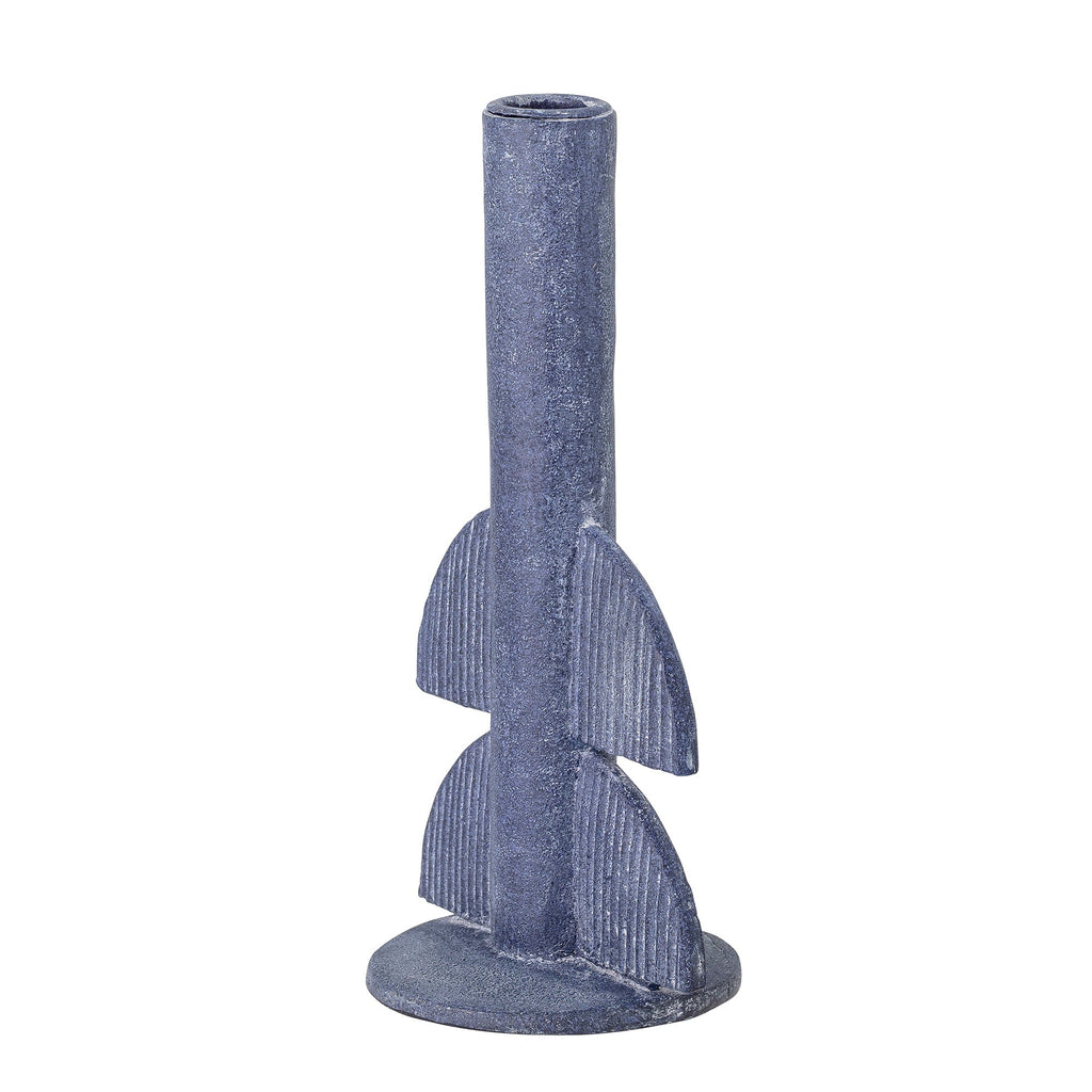 Bess - Bougeoir - Bleu - Polyrésine