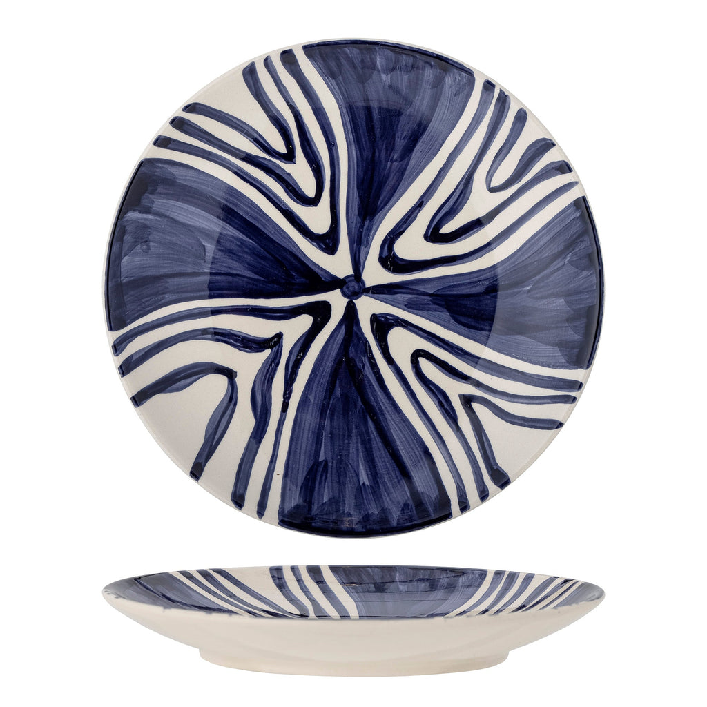 Shama - Assiette - Bleu - Grès