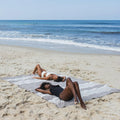 Fouta Xxl Rayée - Taupe
