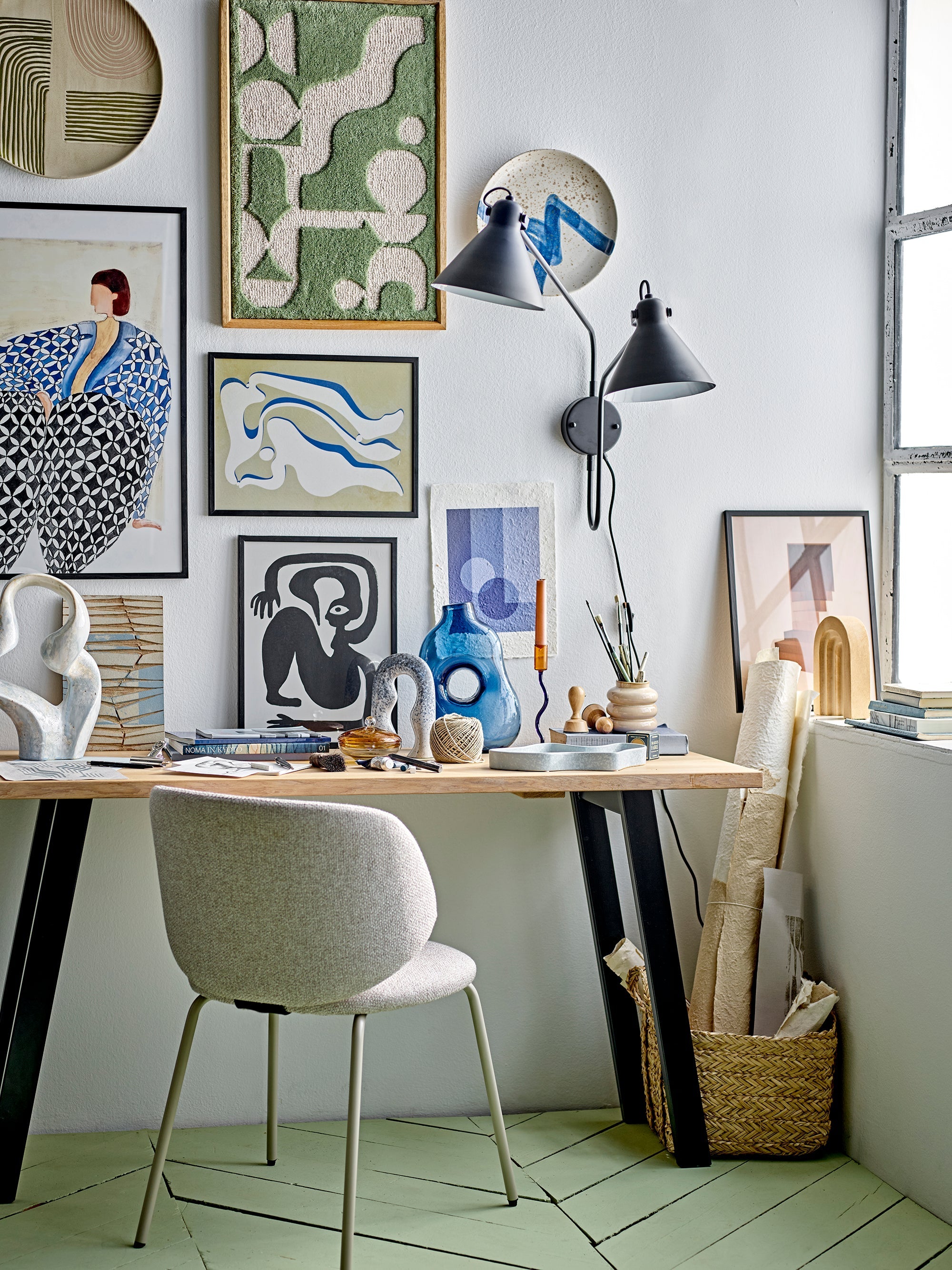 Rouyi - Objet Déco - Gris - Grès