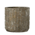 Benas - Cache-Pot Déco - Gris - Ciment