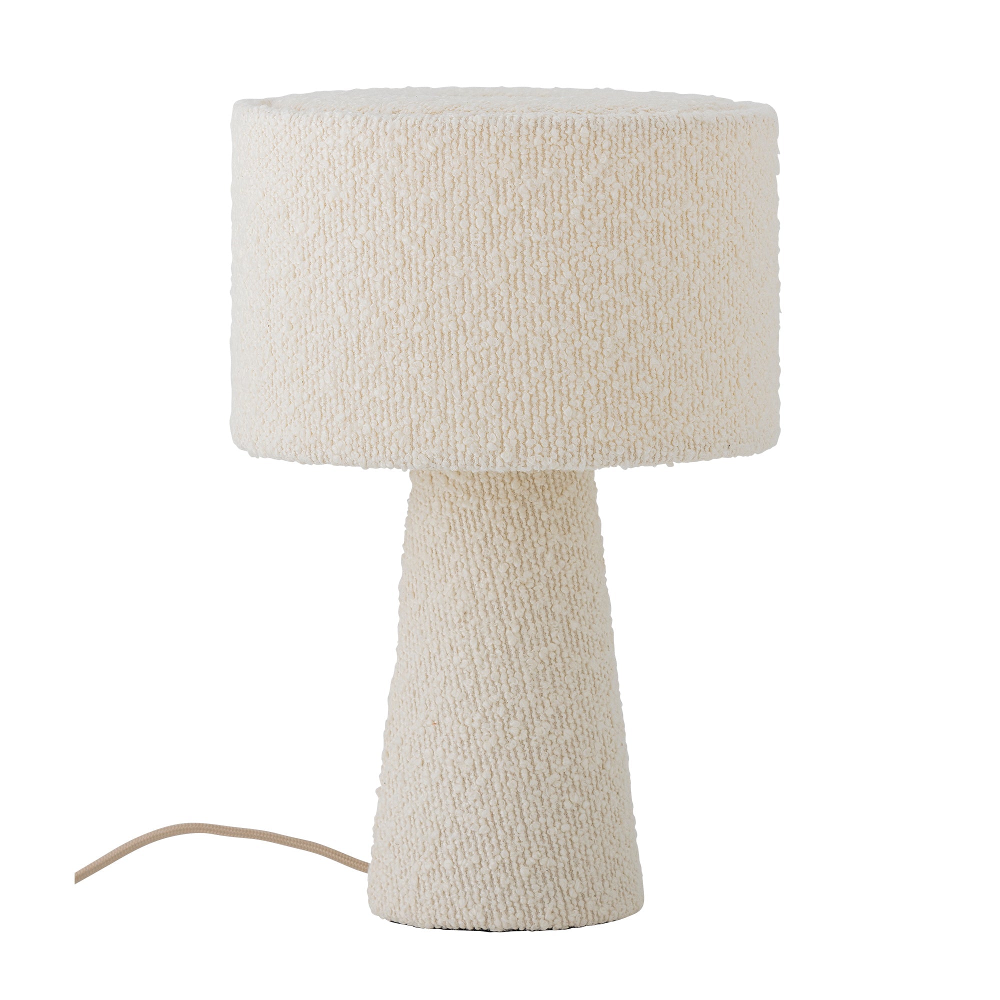 Emmie - Lampe À Poser - Blanc - Polyester