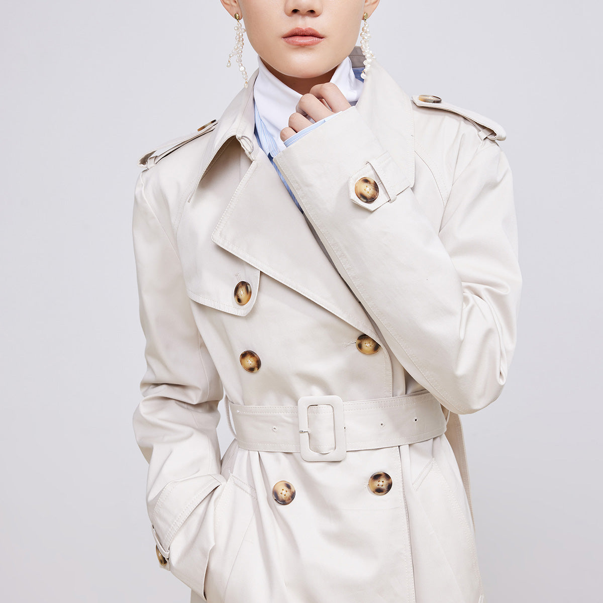 Lily - Manteau - Kaki Clair