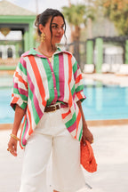 ZACHARI Multicolore - Chemise Rayée