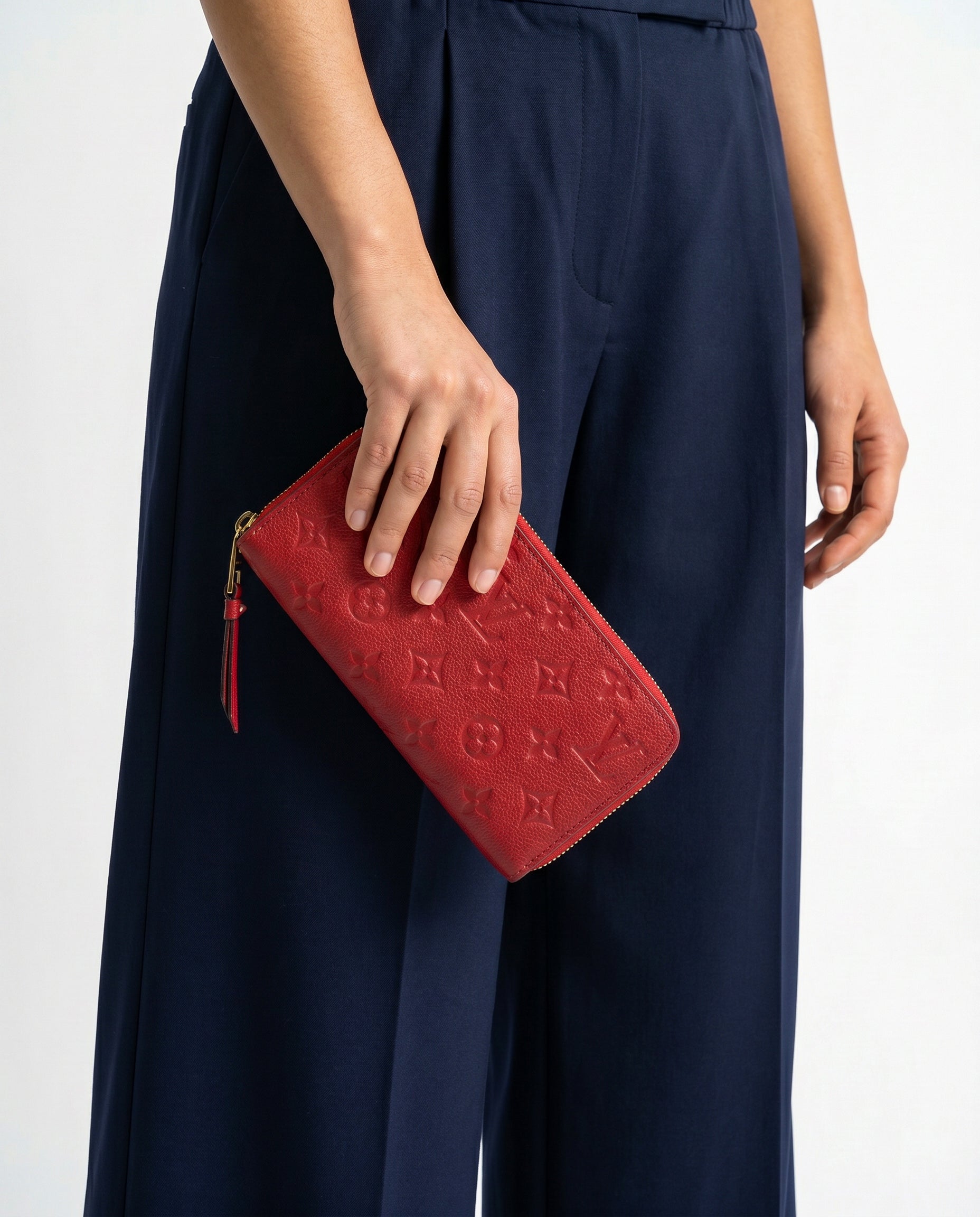 Portefeuille Louis Vuitton Zippy Continental Cuir Empreinte