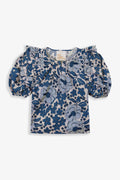 Top Zoe Blue Bloom