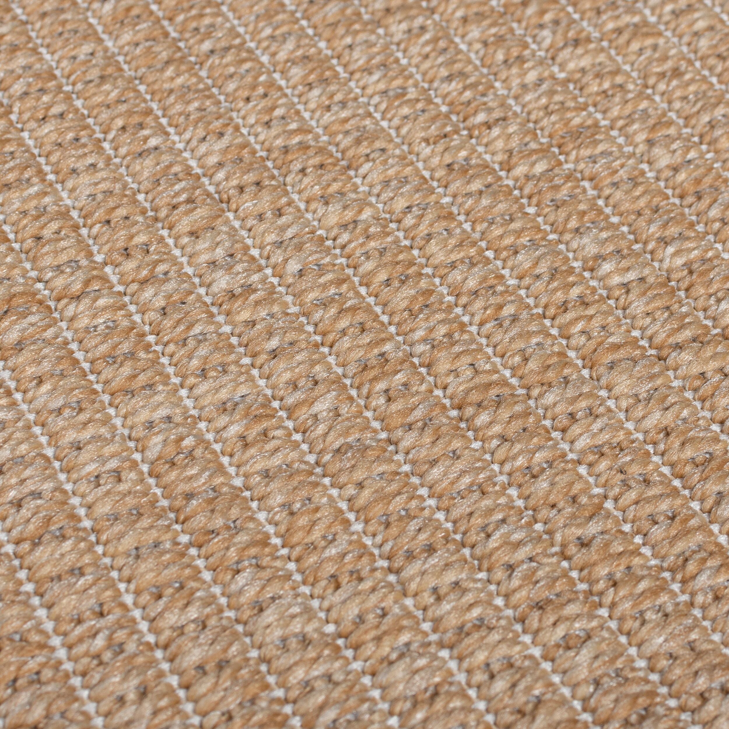 zoom matiere sur le tapis outdoor en jute de la marque flair rugs #couleur_jute