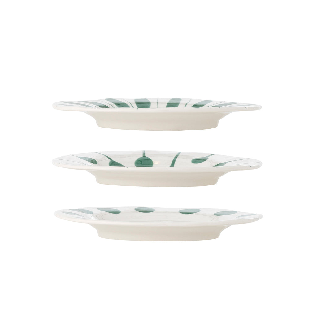 Linora - Assiette - Vert - Grès
