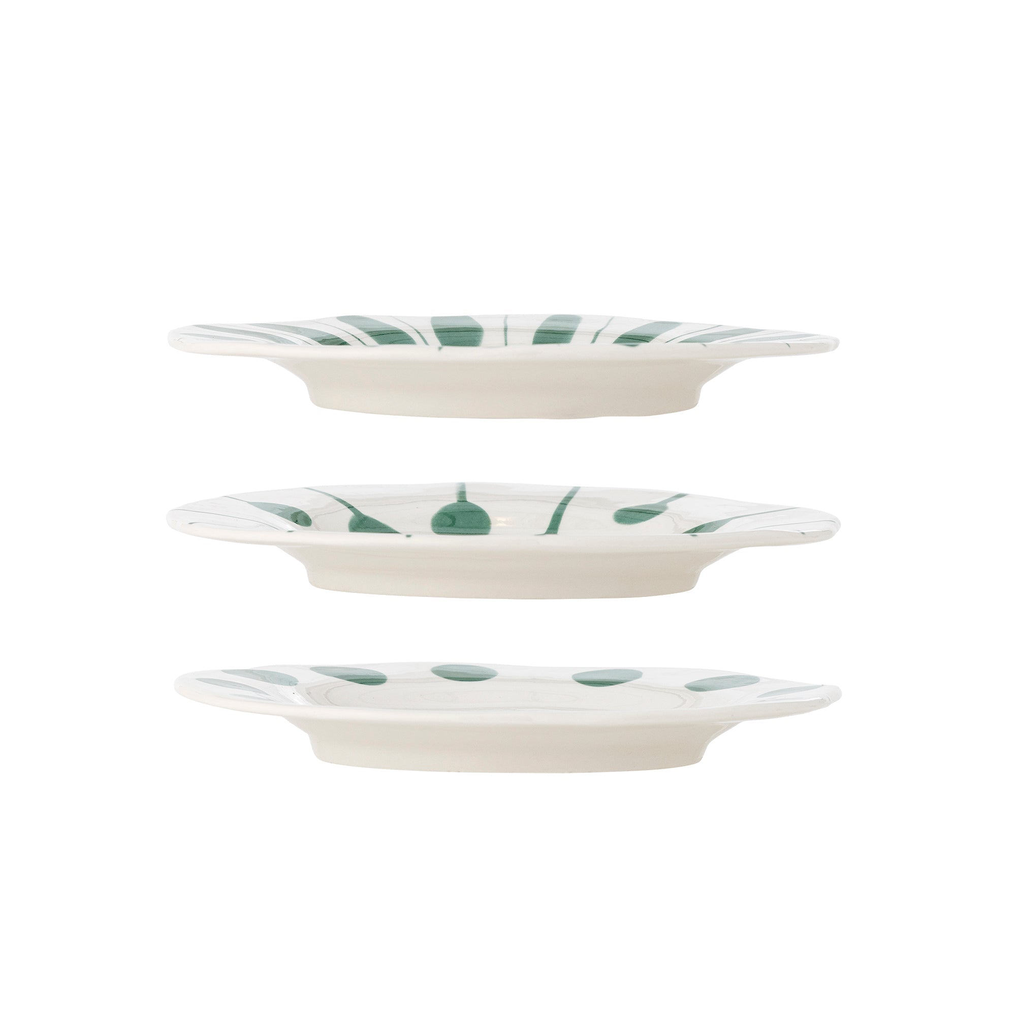Linora - Assiette - Vert - Grès