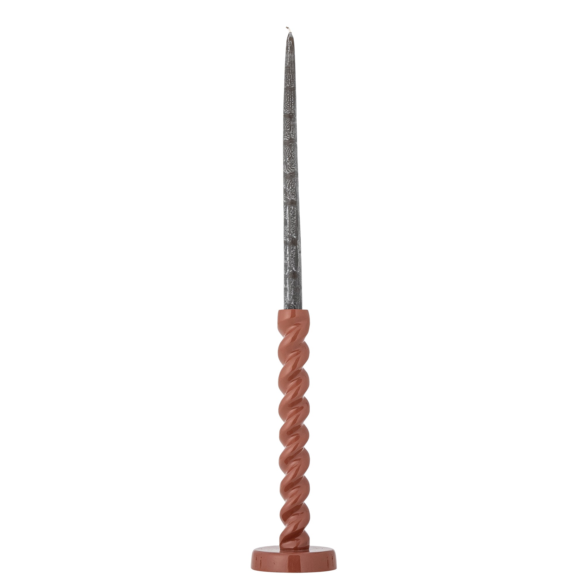 Diza - Bougeoir - Marron - Aluminium